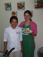 Alča a paní učitelka :-) | Thailand - Kurz vaření - 15.8.2010